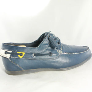 STEVE MADDEN Steel Blue Coolerr Boat Shoes